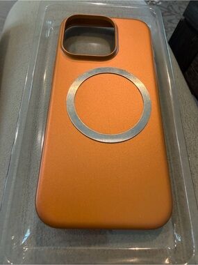 Orange Magnetic Phone Case with Ring - Compatible Cell Phone Accessory